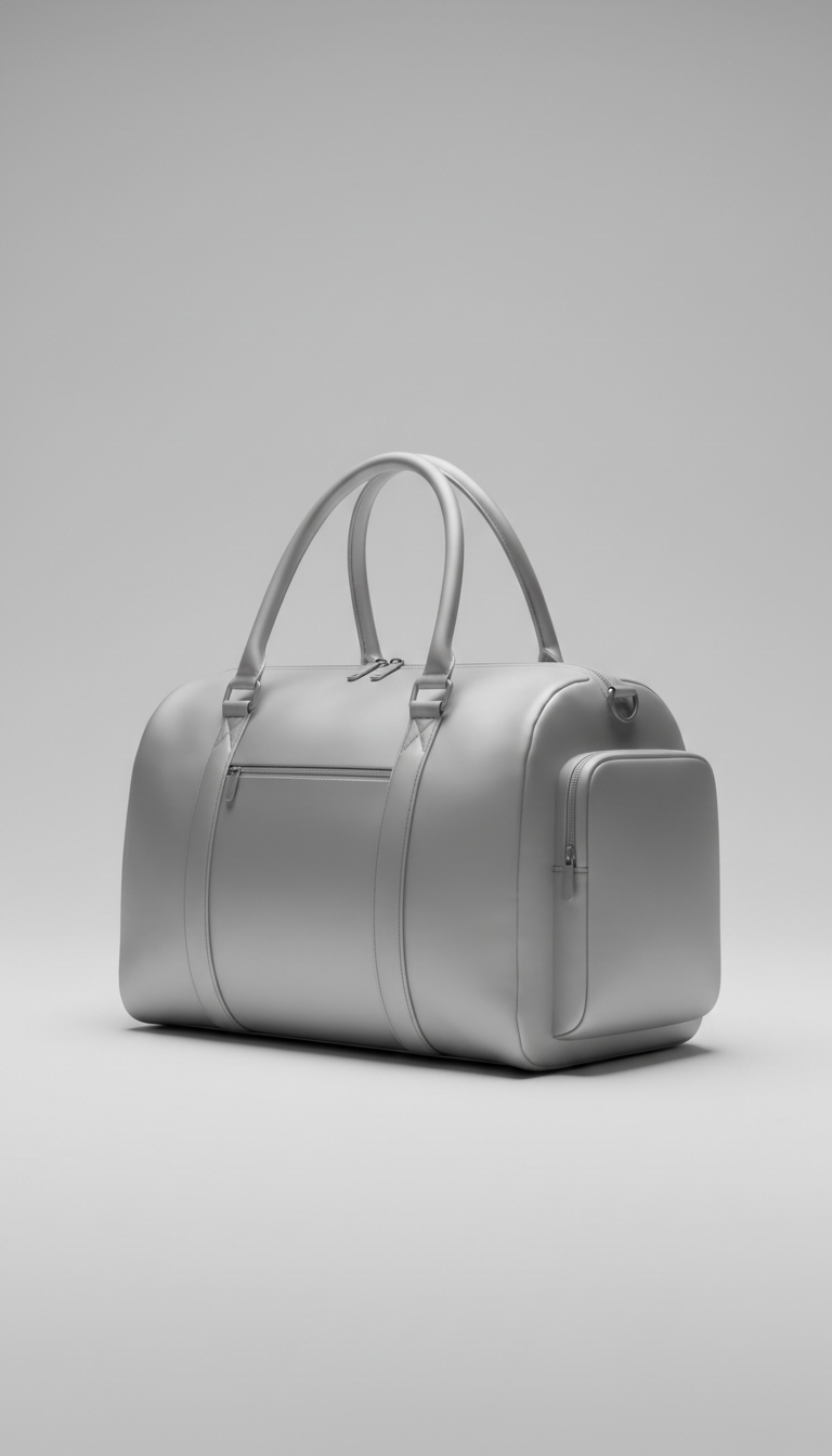 Bolsa atlética monocromática Mist Silver